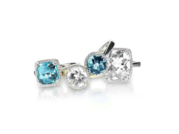 Moissanite engagement rings UK