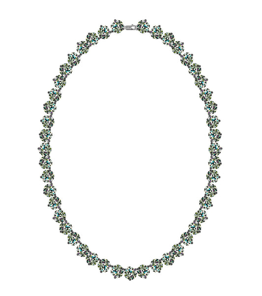 Half Carat Dazzling Strand Moissanite Necklace
