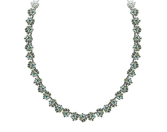 Half Carat Dazzling Strand Moissanite Necklace