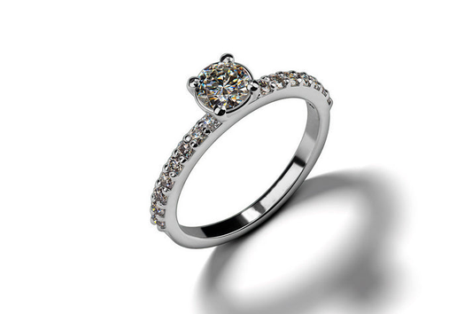Dazzling Dawn Moissanite Engagement Ring