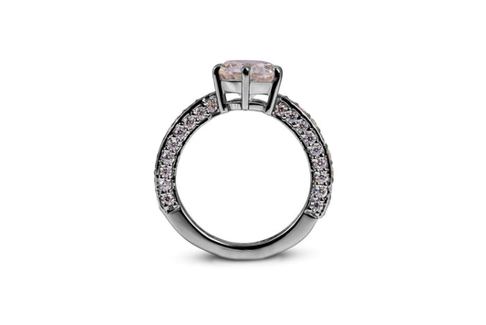 Radiant Starfire Moissanite Engagement Ring