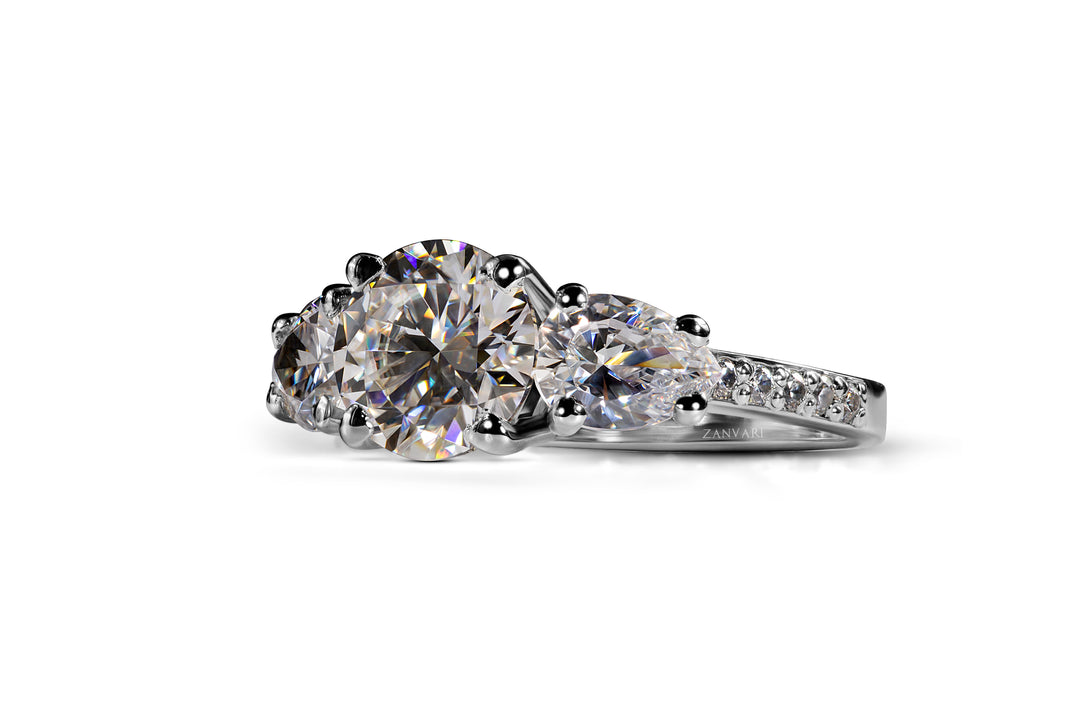 Starfall Moissanite Engagement Ring