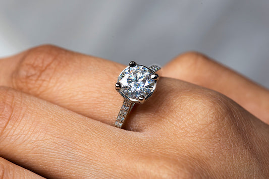 Allure Moissanite Engagement Ring
