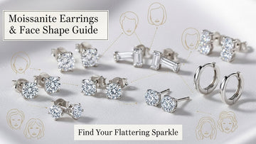 Moissanite Earrings and Face Shape: How to Choose the Most Flattering Sparkle