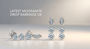 Latest Moissanite Drop Earrings UK: Elegance Moissanite Earrings