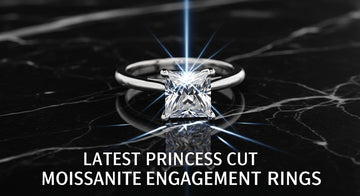 Latest Princess Cut Moissanite Engagement Rings - Franc Laurent