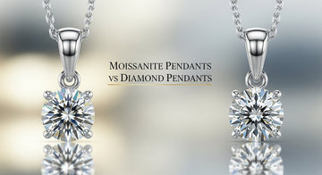Moissanite Pendants vs Diamond Pendants