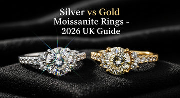 Silver Moissanite Ring vs Gold Moissanite Ring