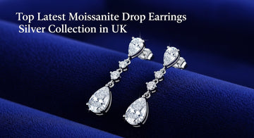 Top Latest Moissanite Drop Earrings Silver Collection in UK