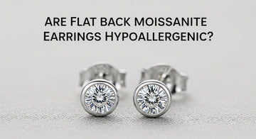 are flat back moissanite earrings hypoallergenic