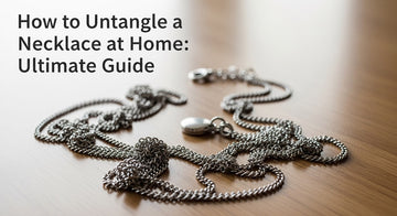 how to untangle a necklace at home