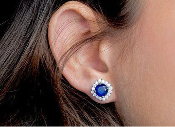 Moissanite & Gemstones Earrings