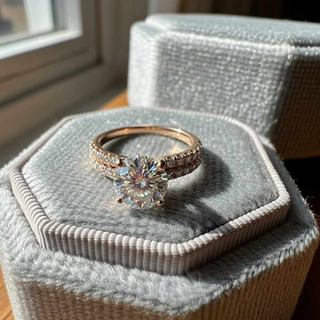 Moissanite Wedding Rings