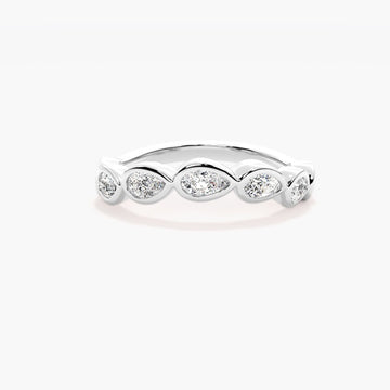Camellia Moissanite Wedding Ring