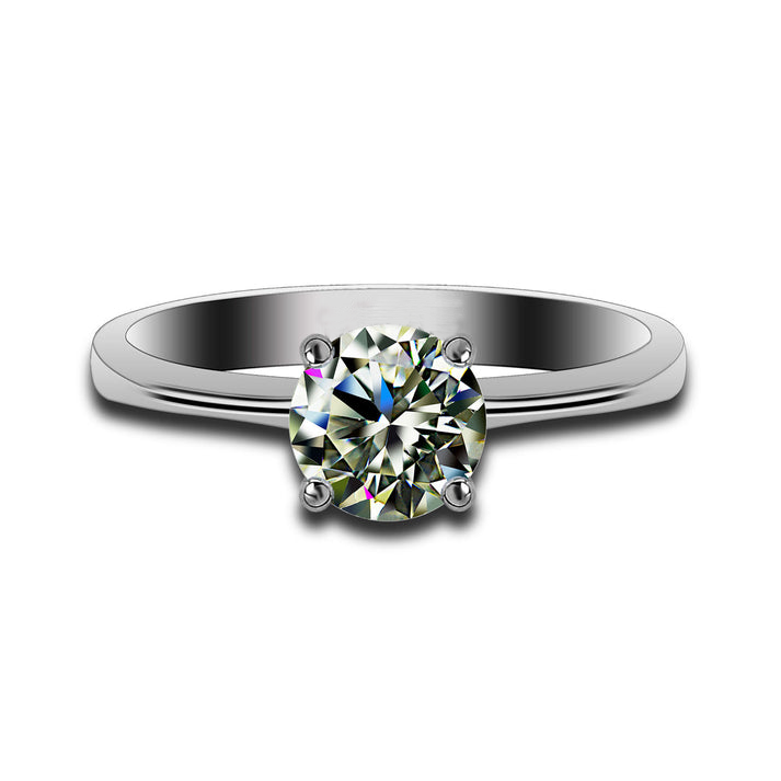 1 Carat Moissanite Ring (4 Prong)