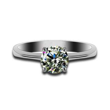 1 Carat Moissanite Ring (4 Prong)