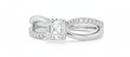 Asscher Cut Moissanite Ring in Refined Classic Style