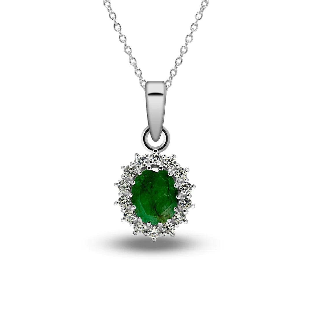 Diana Moissanite & Emerald