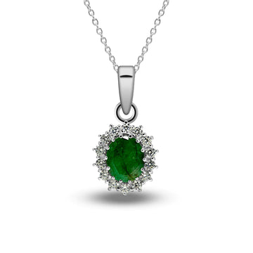 Diana Moissanite & Emerald