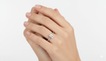 Emerald Cut Moissanite Engagement Ring, Elegant Classic Style