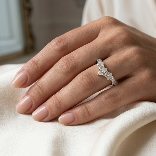Calder Moissanite Wedding Ring