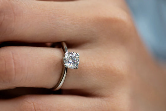 1 Carat Moissanite Ring (4 Prong)