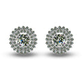 Moissanite diamond earrings