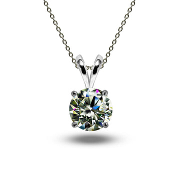 1 Carat Moissanite Pendant (4 prong)