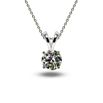 0.5 Carat Moissanite Pendant (4 Prong)