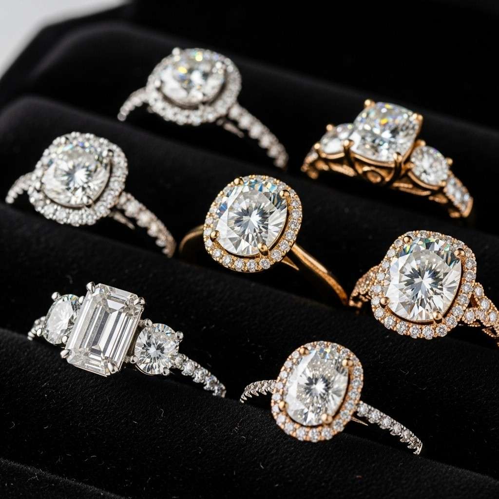 Moissanite Engagement Rings in Burnage