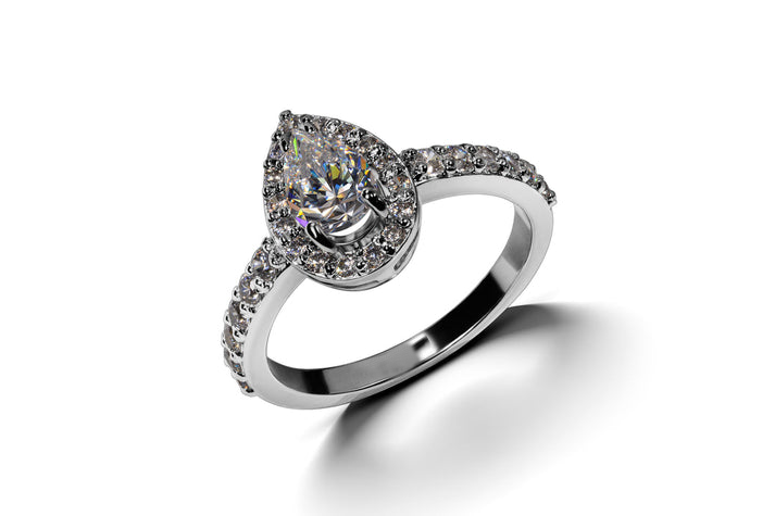 Pear-fection Moissanite Ring