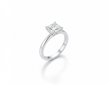 Princess Cut Moissanite Engagement Ring with Refined Classic Style - Franc Laurent