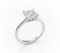 Princess Cut Moissanite Engagement Ring with Hidden Halo - Franc Laurent