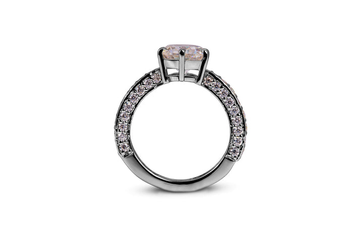 Radiant Starfire Moissanite Ring