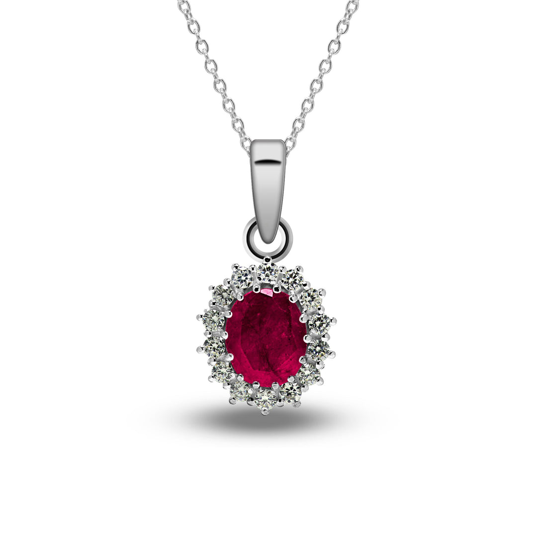 Diana Moissanite & Ruby