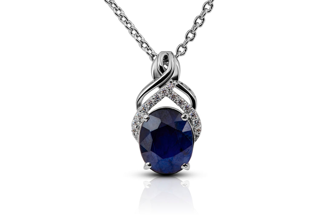 Deep Sea Sapphire Pendant