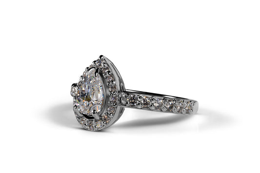 Pear-fection Moissanite Ring