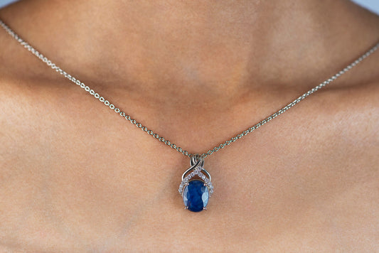 Deep Sea Sapphire Pendant