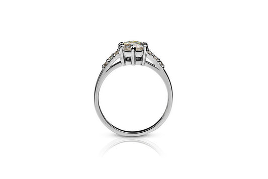 Shooting Star Moissanite Ring